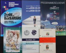1958-1997 inc. Rare Barbarians Home & Away Rugby Programmes (6): Cliff Morgan’s swansong on the