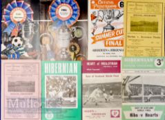 Collection of Scottish big match football programmes to include East of Scotland Shield finals