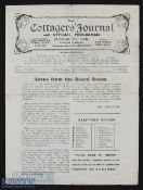 1923/24 Fulham v Stoke Div. 2 match programme 21 April; 4 pager, folds (kept flat), no writing.