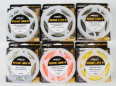 6x Airflo Ridge Line Floating Fly Lines all appear unused, Japan Special DT2F and 2x DT3F, Delta