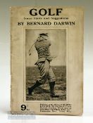 Darwin, Bernard - “Golf – Some Hints and Suggestions” 1st ed 1920 in original illustrated wrappers