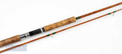 J B Walker Richard Walker Mark IV Avon Split Cane Rod 10ft 2 piece, with red agate lined butt and