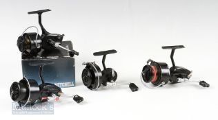 4x Mitchell Reels – incl 206S with original box, appears unused, and a 314, plus Garcia Mitchell 300