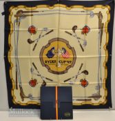 1997 Ryder Cup Silk Scarf issued to players and officials’ partners – made by Lester of Madrid –