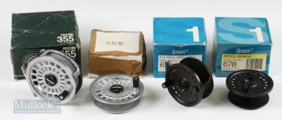 Scientific Anglers System 1 Reel and Spare Spool with a Ryobi 355 reel and spool, all boxed with