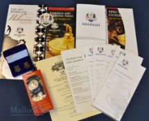Collection of 2012 Official Ryder Cup Menus and Other related items of merchandise (7) – Welcome