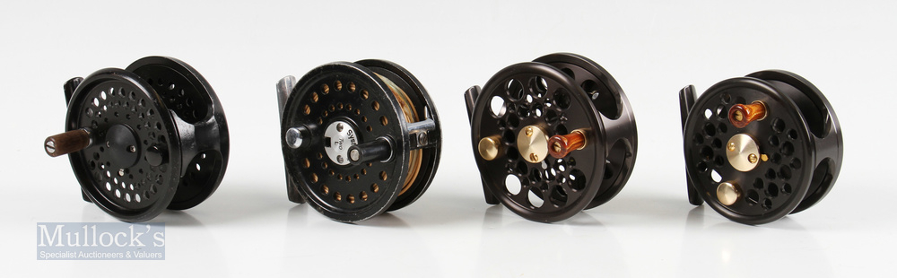 Fly Reel Selection (4) – Shina Super Ace 200 3” reel, Fenwick Night Hawk 5/6 2 ¾” reel, Scientific