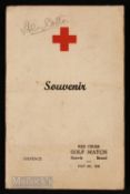 Scarce Multi-Signed 1940 Bristol Golfer’s Red Cross Golf Souvenir Programme featuring signatures