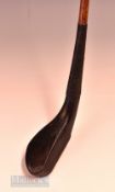 W Campbell Musselburgh dark stained late longnose play club c. 1885 – with some grain crack to the