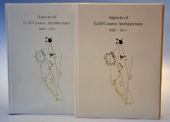Hawtree, Fred – ‘Aspects of Golf Course Architecture’ 1889-1971 Book Vol I and II - An Anthology