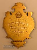 1903 King Edward VII Challenge 15ct Gold Medal – c/w embossed golfing scene on the obverse (15ct)