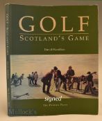 Hamilton, David signed – “Golf – Scotland’s Game” publ’d 1998 – a full colour litho printed