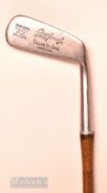 Early Spalding Kro-flite Robert T Jones Jnr Calamity Jane wry neck blade putter with fine decorative