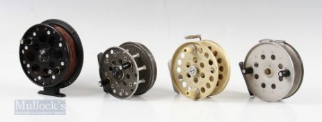 Centrepin Fishing Reel Selection (4) – Shakespeare Black Eagle 2900-500 4 ¼” reel, Belaco 4” reel