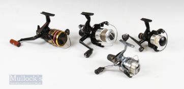 4x Spinning Reels – Daiwa G4000 Power Disc drag system graphite reel, Wychwood Rogue Freespin,
