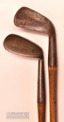 2x Glasgow Club makers irons – A Forgan very deep smf mashie and Thos Allen small head niblick