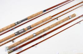 Hardy Split Cane Spinning Rod 10ft 2 piece with cloth bag, Sportex, Sheffield 10ft 6in 3 piece float