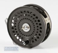 Orvis CFOV 3 ½” alloy fly reel made by Hardy with perforated body and alloy foot, constant check,