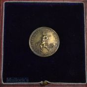 1906 Neasden Golf Club interesting Bogey Competition silver gilt button – hallmarked silver made