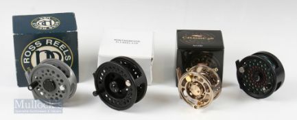 Fly Reel Selection (4) – Lamson USA 3 3 ½” reel with counterbalance handle, Banax Crest 5/6 Gold