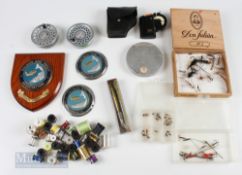 Mixed Selection of Fishing Accessories – incl 2x Hardy Marquis spools, Salmon & Trout Association