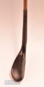 Scarce F MacIver (unlisted) dark stained longnose play club c1885 – fitted with period hide grip