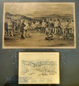Michael Brown (1853-1947) after – 1904 Life Association of Scotland golfing lithograph print