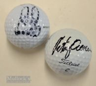 2x South African Major golf winners signed golf balls – Ernie Els (4x Open and US Open Champion) and