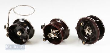 3x Alvey Australia Sea Reels – 520-A12 5 ¼” deep sea snapper reel with twin handle in original