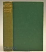 Darwin, Bernard - “Green Memories” 1st c1928 publ’d Hodder & Stoughton London with 14 photographic
