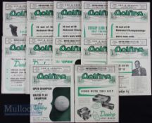 1952 Golfing and Ladies Golf monthly magazines (12) – a complete run covering all the major