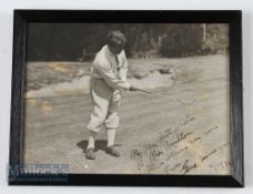 Gene Sarazen (1902-1999) Signed Golf Photograph personally inscribed ‘My very best wishes