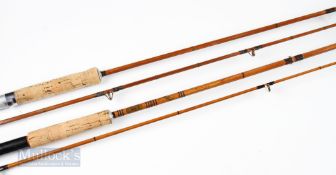 Elastacane Made in England, Split Cane Spinning Rod 7ft 2 piece with suction joints and lined rings,