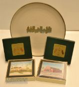 1995 Ryder Cup Oak Hill Commemorative Items (3) - Chatham Pottery, Rochester NY commemorative