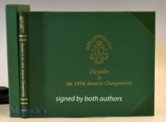 Hamilton, David, and Bell, Blyth (Signed) ‘Hoylake & the 1894 Amateur Championship’ – Subscribers