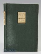 Hamilton, David signed – “Early Golf at Edinburgh and Leith” publ’d 1988 no 125/350 ltd ed in