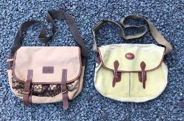 Bob Church, Northampton Canvas and Leather Should Bag with large pocket with detachable line, 2x