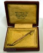1943 Barberton Golf Club Jubilee Presentation 9ct gold golf club tie pin given to T B (Tom)
