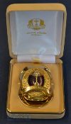 Rare 2014 Ryder Cup gold plated and polished stone money clip given to players and officials &