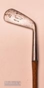 Rare Tom Stewart “RTJ” No.1 iron c/w makers inspection dot and stamped A E Luckett Banstead Downs
