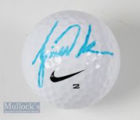 Tiger Woods (15x Major Winner) signed golf ball – on unused Nike Hi Launch c/w authentic hologram