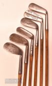 Interesting collection of good bright playable irons (6) – Forgan Flag mark jigger, a Lacey