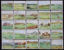 Complete Set of c1924 Will’s ‘Golfing’ Cigarette cards (25/25) a complete set, features Muirfield,