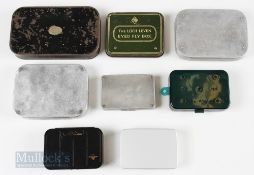 Selection of Mixed Named Fly Tins (7) – incl 2x Allcocks, 2x Wheatley, 1x J Forrest, London, 1x