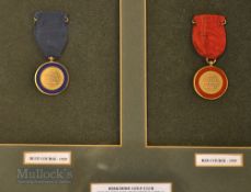 Early 1929 Berkshire Golf Club Stevenson Scratch Spring Meeting 9ct gold and enamel medals –