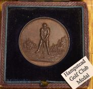 Hampstead Golf Club (est. 1893) bronze medal – with embossed figure of a golfer on the obverse and