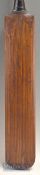 Early Jeffries Cricket Bat stamped with the maker’s mark ‘Jeffries’ to either shoulder of the