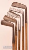 5x various blade putters featuring Ben Sayers Benny Putter rustless, Maxwell flanged sole rustless