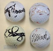 4x leading GB&I and European Ryder Cup players signed golf balls – Brian Barnes (6x 1969-1979);
