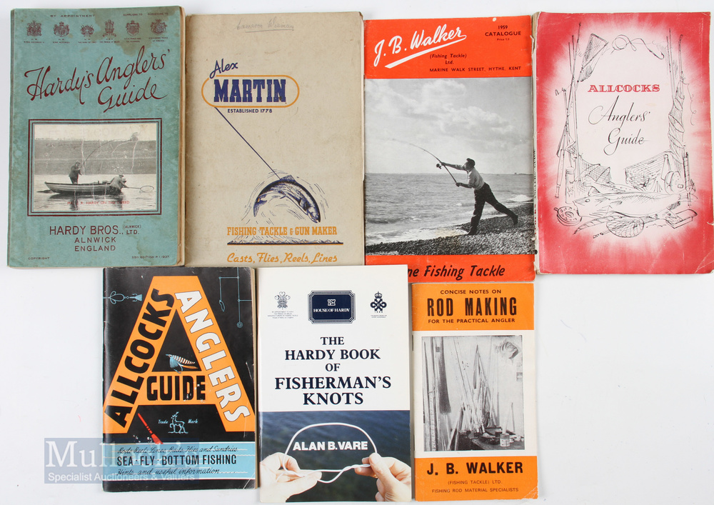 A Collection of Fishing Guides Hardy 1937 guide and a 1989 handbook Allcocks guide 1961 and another,